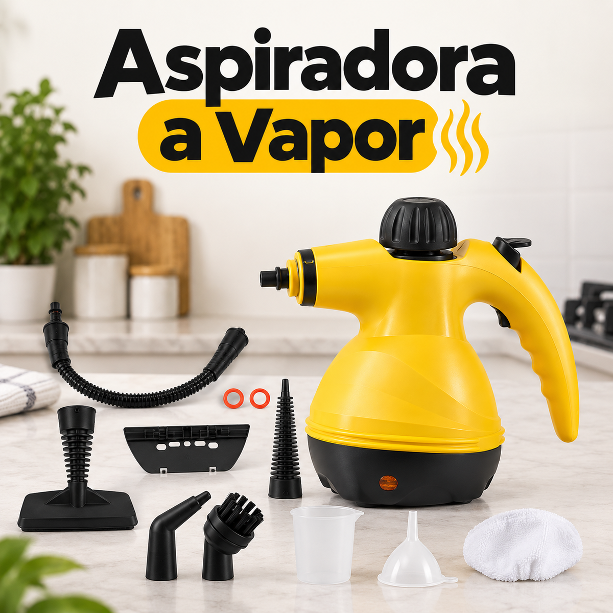 Limpiador a Vapor Clean Pro — Elimina la Suciedad Difícil con Vapor Caliente