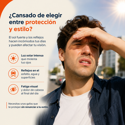 Gafas UV400 — Menos Reflejos, Más Comodidad Durante El Día.