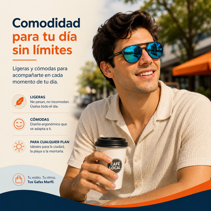 Gafas UV400 — Menos Reflejos, Más Comodidad Durante El Día.