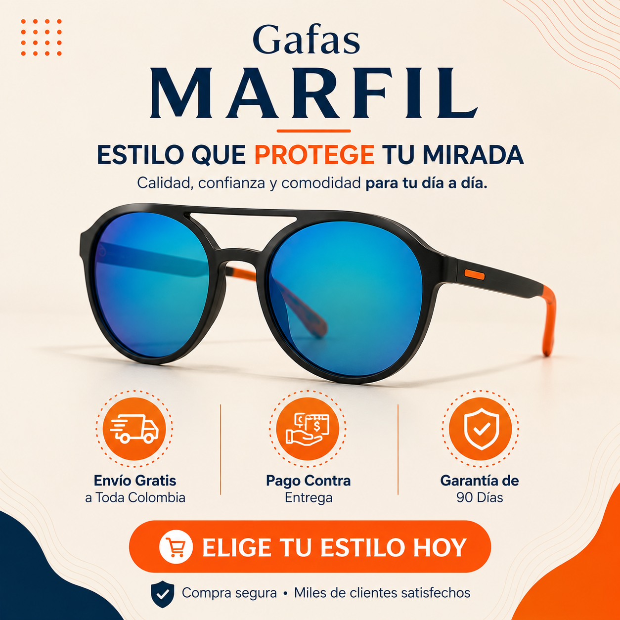 Gafas UV400 — Menos Reflejos, Más Comodidad Durante El Día.